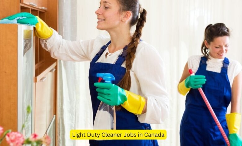 Light Duty Cleaner Jobs in Canada