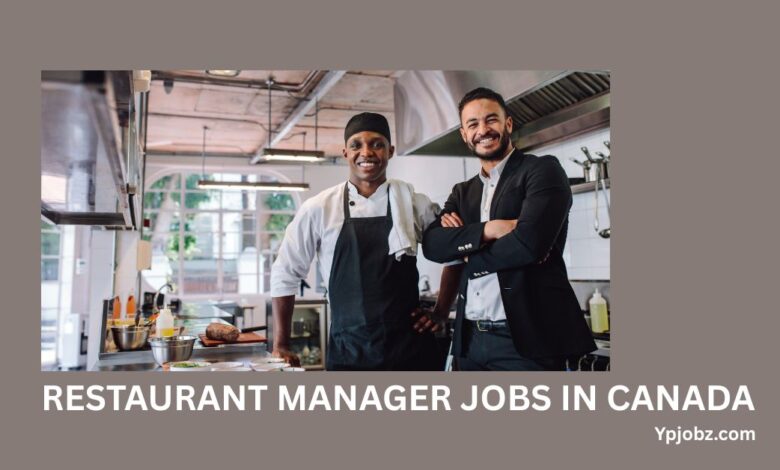 Restaurant Manager Jobs in Canada